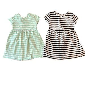 Set of Two Striped Dresses Size 3T
